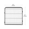 thumbnail image 5 of KFFKFF Canine Enclosure, 8 Panels Dog Playpen with Cover and Mat, 24 x 24 in Collapsible Metal Pet Activity Area, Indoor and Outdoor Canine Barrier with Door, Storage Bag, 5 of 9
