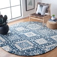 thumbnail image 2 of SAFAVIEH Aspen Christopher Geometric Wool Area Rug, Grey/Ivory, 7' x 7' Round, 2 of 7