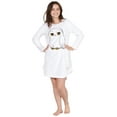 thumbnail image 3 of Harry Potter Pajama Girls' Hedwig Owl Micro Raschel Fleece Long-Sleeve Hi-Lo Hogwarts Nightgown, 3 of 7