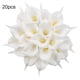 thumbnail image 1 of Decoración floral artificial oficina en casa PU flor falsa ceremonia de boda Mini flor artificial, blanco amarillo 20 Piezas Noticed HA6565-01B*20, 1 of 3