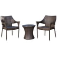 thumbnail image 1 of Noble House Mirage 3 Piece Outdoor Wicker Conversation Set in Brown, 1 of 21