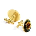 thumbnail image 3 of Sunflower Men's Cufflinks Set for Dress Shirts, Made of Stainless Steel, for Business and Formal Occasions, 3 of 6