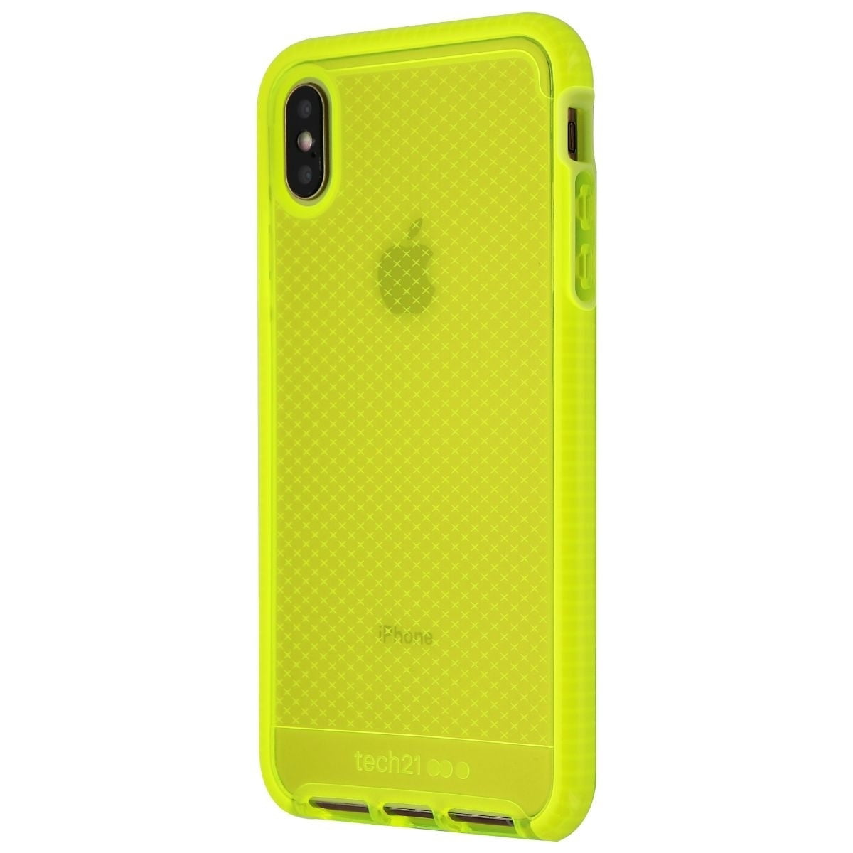 Tech21 Evo Check Series Gel Case iPhone Max - Neon Yellow (Used) -