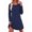 Blue Navy, variant on KISSGAL Bamboo Viscose Nightgowns for Women Long Sleeve Pajamas Dress Curved Hem Nightdrss Knee Length Sleepshirts