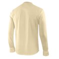 thumbnail image 3 of Camisas Elvqul para Hombre Beige Liso Cuello V Casuales Manga Corta, 3 of 3