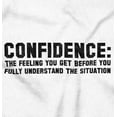 thumbnail image 2 of Confidence Fake Definition Sarcastic Plus Size Crewneck Graphic Tee Shirt Brisco Brands 5X, 2 of 5