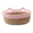 thumbnail image 4 of Cesta para Cama de Gato Tejida a Mano Jinwen Alfombrilla para Arañazos de Gato Rosa M, 4 of 8
