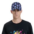 thumbnail image 4 of Fotbe crystal Skull Gorro Clásico de Béisbol, Gorra Ajustable con Broche Snapback, Gorro de Exterior de Algodón Suave, 4 of 6
