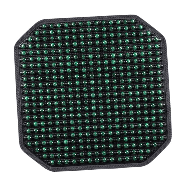 DYNWAVECA Cooling Pad Summer Massage Seat Cover 42cmx42cm Breathable Wood Beaded Seat for Vehicle Auto SUV Office Chair Green