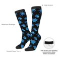thumbnail image 4 of Fotbe Blue Octopus Calcetas Divertidas Estampadas para Hombre y Mujer, Calcetas de Algodón hasta la Rodilla para Caminar, Correr, Enfermería y Embarazo, 4 of 6