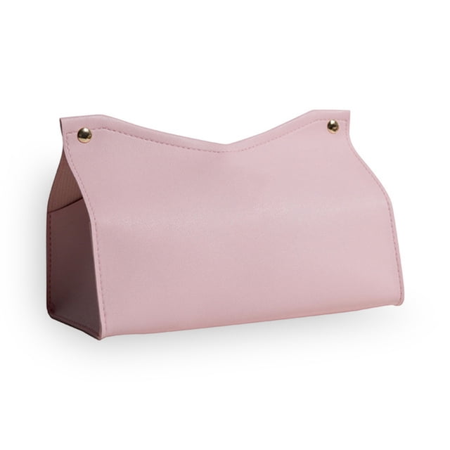 Yuarrent Bolsa de almacenamiento de tejido de cuero PU en forma de V, soporte reutilizable recargable de gran capacidad, contenedor dispensador de Almacenamiento y organización del hogar Rosa Yuarrent HA012046-01