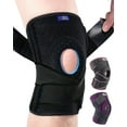 thumbnail image 1 of Rodilleras ABYON de talla grande para el dolor de rodilla con estabilizadores laterales para hombres y mujeres. Alivia desgarros de menisco, ligamento cruzado anterior (LCA), ligamento colateral later, 1 of 5