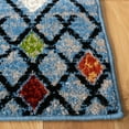 thumbnail image 3 of SAFAVIEH Amsterdam Merrick Geometric Area Rug, Blue/Ivory, 3' x 5', 3 of 8