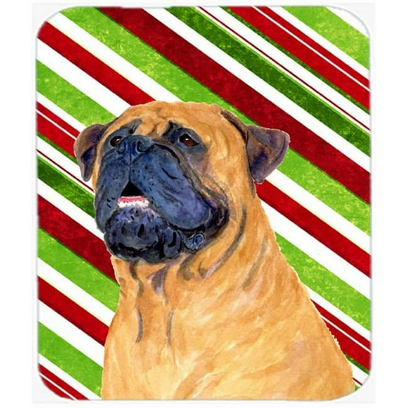 Carolines Treasures Mastiff Candy Cane Holiday Christmas Mouse Pad