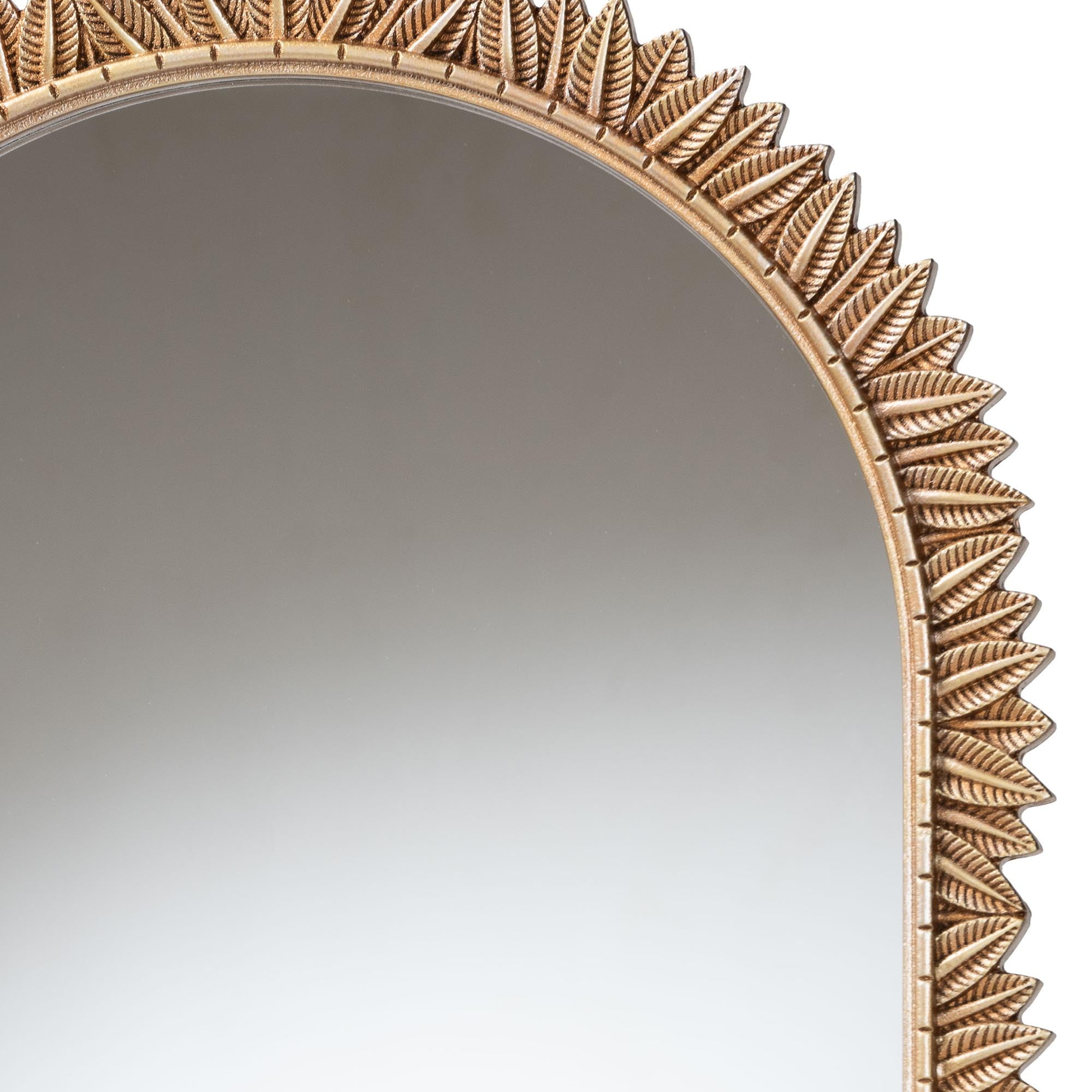 Baxton Studio Caitlin Vintage Mirror, Arch, Antique Gold