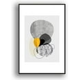 thumbnail image 4 of IDEA4WALL Framed Canvas Prints Wall Art Solid & Textured Yellow & Gray Circles Geometric Shapes for Living Room, Bedroom, Office Ready to Hang - 16x24 inches, 4 of 4