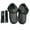 A set of black shoe, variant on MOMOJIA Winter Shoe Liners Removable Fleeced Padding Shoe Inserts Sleeve For Clogs Shoe