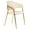 Off-White Velvet, variant on LeisureMod Dining Chair Upholstered Leather Armchair Velvet Accent Ergonomic Padded Seat and Back Durable Stainless Steel Base for Modern Home, Kitchen, Living Room Bella Series in Off-White