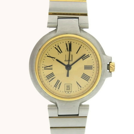 Pre-Owned Dunhill Millennium Date SS Gold Quartz Watch 0029Dunhill (Good)