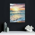 thumbnail image 4 of JRXY Sunset Ocean Decor Wall Art Beach Nature Landscape Picture Canvas Print for Living Room with Framed 12x16 in, 4 of 4