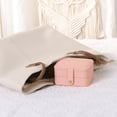 thumbnail image 5 of REGALWOVEN 2 Layer Accessory Box with Mirror, PU Leather Accessory Organizer Case Storage Display Holder Pink, 5 of 7