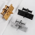 thumbnail image 4 of 4pcs Door Hinge Set with Auto Shut Function & 90 Degree Locking Iron Self Closing Door Hinges for Wood & Metal Door, 4 of 9