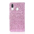thumbnail image 2 of Allytech Samsung Galaxy A40 Case for Girls, Glitter Bling Design PU Leather Folding Stand Shockproof Hand Strap Magnetic Credit Cards Slots Wallet Case Flip Cover for Samsung Galaxy A40, Pink, 2 of 9