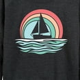 thumbnail image 3 of Instant Message - Sailboat Sunset - Women's Lightweight French Terry Long Sleeve Shirt, 3 of 6