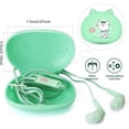thumbnail image 3 of YUNOVA Cat Ear Headphones for Kids - Cute Donut Design Wired Earbuds with Mic, 6 Candy Colors & Storage Case, Ergonomic Fit for School, Gaming, Online Learning, 3 of 5