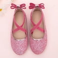 thumbnail image 7 of newwalpole Mary Jane Flats for Toddler Girls Little Kids Glittery Dress Princess Wedding Ballet Shoes Pink for Size 12.5, 7 of 7