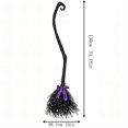 thumbnail image 3 of Escoba de bruja de Halloween, accesorio de escoba de cosplay, accesorios de escoba de plástico para suministros de disfraces de fiesta de disfraces de Halloween, 3 of 5