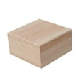 thumbnail image 4 of Wooden Storage Box Container Organizer Box for Home Organization Art Hobbies 15cmx15cmx8cm, 4 of 8