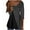 Gray, variant on Mikilon Women's V-neck Pullover Tops Long Sleeved Casual Patchwork Color Shirts