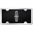 thumbnail image 2 of Au-TOMOTIVE GOLD Lincoln Chrome/Black Logo on Black Acrylic Plate Kit, 2 of 2