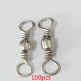 thumbnail image 4 of Greeniant Conectores giratorios de acero al carbono para pesca, 100 piezas, agua salada Flexible, anillo de 12-27mm, accesorios para anzuelos, tamaño Type3 NO3 Greeniant DJ0451-02, 4 of 5
