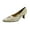 Gold, variant on Fern Women's Wide Width Dress Slip-On Satin Pumps GOLD 10.5