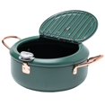 thumbnail image 1 of Stainless Steel Frying Pot with Thermometer and Oil Drip Drainer Rack for Kitchen Cooking, 1 of 7