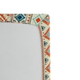 thumbnail image 2 of Ambesonne Tribal Fitted Sheet, Mexican Aztec Pattern, Queen Size, Blue Orange Ivory, 2 of 2