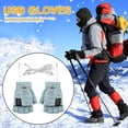 thumbnail image 1 of Guantes calefactables eléctricos USB, manoplas ajustables de 2 lados para ciclismo, esquí (verde) Ehuebsd Para estrenar, 1 of 8