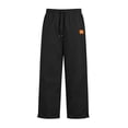 thumbnail image 4 of VBVC Men's Drawstring Side Slit Sweatpants with Pockets , Fall Wide Leg Jogger Trousers For Men, *Black , Medium, 4 of 6