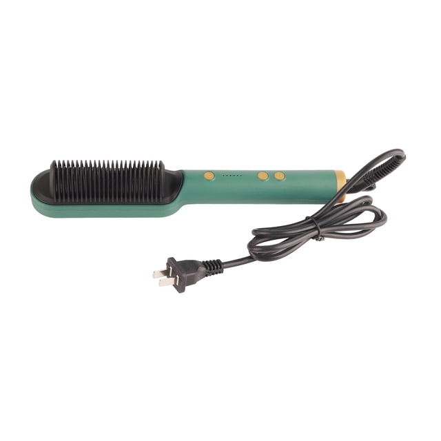 Peine alisador de cabello eléctrico, alisador y rizador de cabello de doble uso, 110-240 V