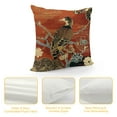 thumbnail image 4 of Nawypu Throw Pillow Covers Asian Dancing Oriental Cranes Japanese Writing Vintage Geometric Pattern Decorative Pillow Case Home Decor Square Pillowcase for Sofa Couch, 4 of 5