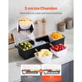 thumbnail image 2 of Servidor de condimentos refrigerado VEVOR de 4 compartimentos enfriado con hielo con tapa, 2 of 9