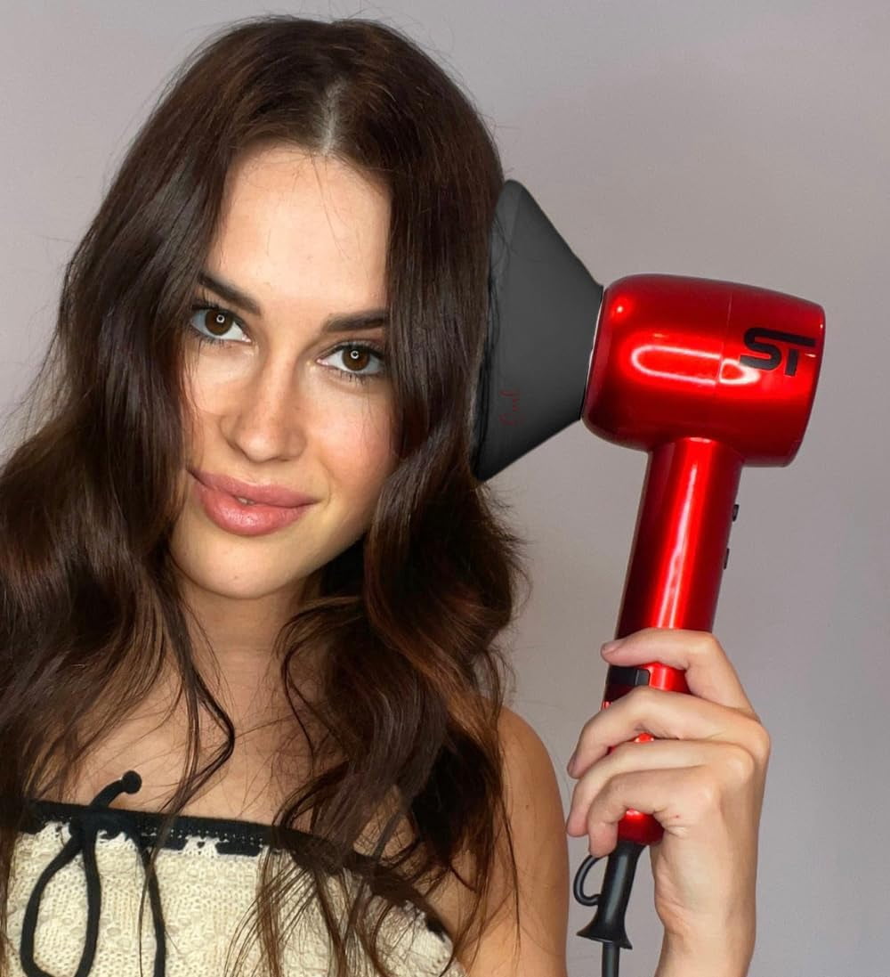 Curly Hair Diffuser Attachment by Supreme Trimmer | Adaptable for Blow Dryer SHD347 for Curly, Wavy & Natural Looking Hair | HDi300 Black
