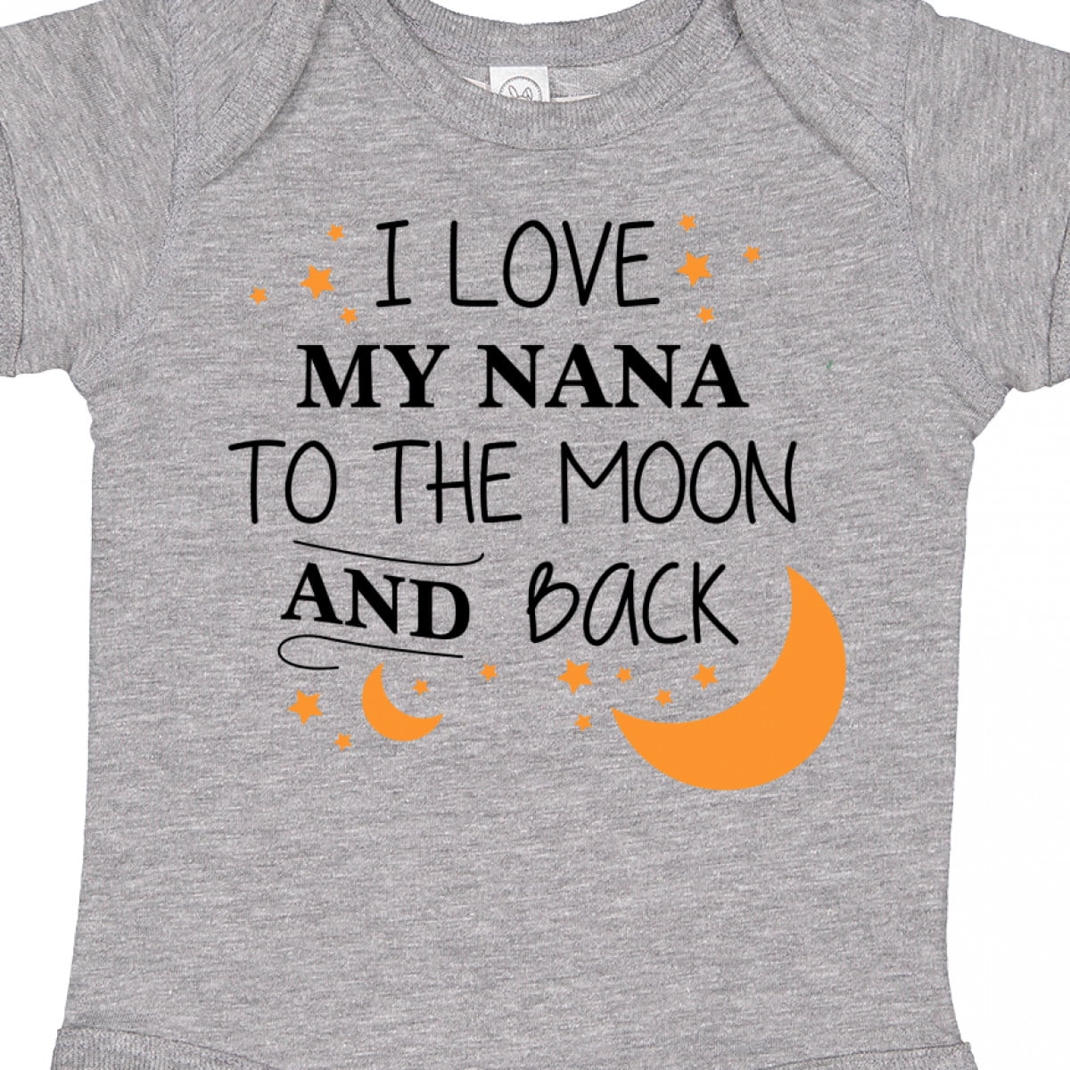 Inktastic I Love My Nana to the Moon and Back Boys or Girls Baby Bodysuit