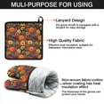 thumbnail image 7 of Pioneer Flower Kitchen Oven Mitt and Pot Holder Sets 4 Pcs for Baking, Cooking and Grilling, Heat Resistant Up To 392 °F, 7 of 7