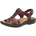 thumbnail image 1 of Clarks Womens Laurieann Kay Flat Sandal, Tan Leather, 8.5, 1 of 8