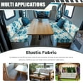 thumbnail image 3 of Uorisanigo RV Couch Covers for Sofa 2 PCS, Hawaiian Flowers Camper Cushion Covers Dinette Booth Seats Washable Cushion Slipcovers with Elastic Bottom Accessories for Pets, 3 of 7