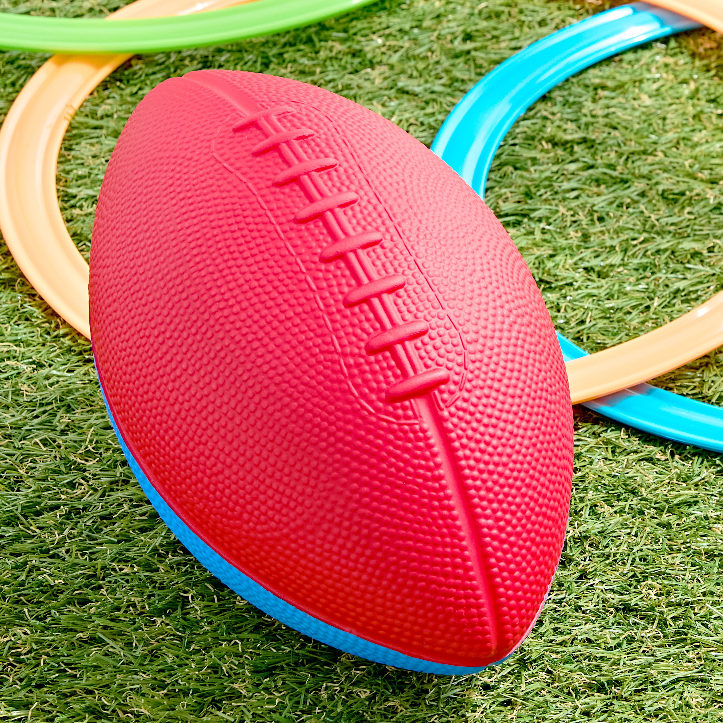 Play Day 8.5" Foam Football, Red and Blue