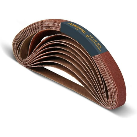 UPC: 0843441101222 | POWERTEC 401806 1/2-Inch x 18-Inch 60 Grit Aluminum Oxide Sanding Belt  20PK